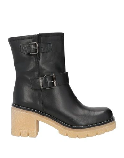 Baldinini Woman Ankle Boots Black Size 8 Soft Leather
