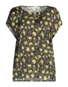Caractere Caractère Woman Top Military Green Size 8 Polyester In Green