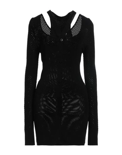 Andreädamo Andreādamo Woman Cardigan Black Size S/m Viscose, Polyester, Polyamide, Elastane