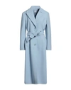 Eleonora Stasi Woman Coat Sky Blue Size 10 Polyester