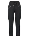 LOVE MOSCHINO LOVE MOSCHINO WOMAN PANTS BLACK SIZE 4 POLYAMIDE, COTTON