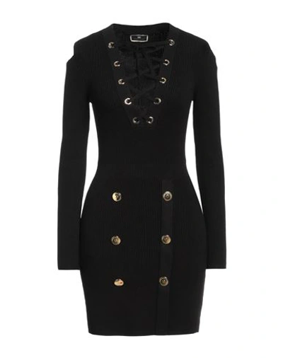 Elisabetta Franchi Woman Mini Dress Black Size 10 Viscose, Polyester