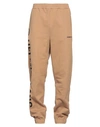 Helmut Lang Man Pants Camel Size Xl Cotton In Beige