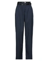 Vicolo Woman Pants Navy Blue Size S Polyester, Viscose, Elastane