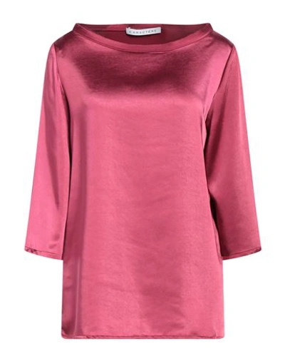 Caractere Caractère Woman Top Fuchsia Size 8 Polyester In Pink