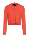 Marc Jacobs Woman Cardigan Orange Size Xl Viscose, Nylon, Elastane