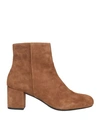 Baldinini Woman Ankle Boots Brown Size 9 Soft Leather In Brown