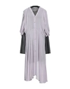 Acne Studios Woman Midi Dress Lilac Size 8 Viscose, Cotton, Hemp In Purple