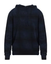Original Vintage Style Man Sweater Black Size Xl Merino Wool In Blue