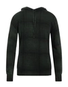 Original Vintage Style Man Sweater Dark Green Size L Merino Wool, Cashmere