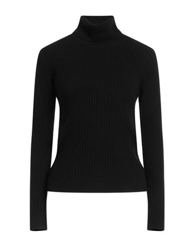 Kaos Woman Turtleneck Black Size M Viscose, Polyester, Polyamide