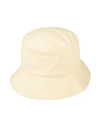 Nanushka Woman Hat Pastel Yellow Size Xs/s Organic Cotton In Yellow