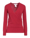 Kaos Woman Sweater Brick Red Size S Viscose, Polyester, Polyamide