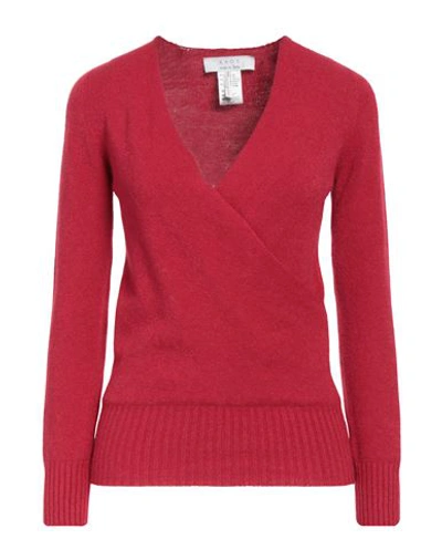 Kaos Woman Sweater Brick Red Size S Viscose, Polyester, Polyamide