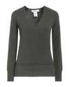 Kaos Woman Sweater Military Green Size S Viscose, Polyester, Polyamide