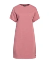 Armani Exchange Woman Mini Dress Antique Rose Size S Cotton, Polyester, Elastane In Pink
