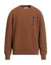 President's Man Sweater Camel Size S Wool, Polyamide In Beige