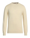Cruciani Man Sweater Beige Size 46 Cotton