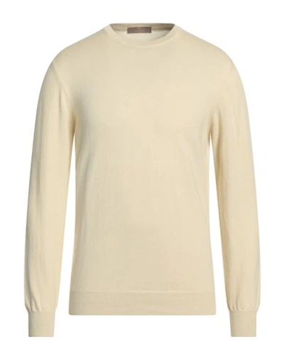 Cruciani Man Sweater Beige Size 46 Cotton