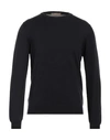 Cruciani Man Sweater Black Size 46 Cotton In Black