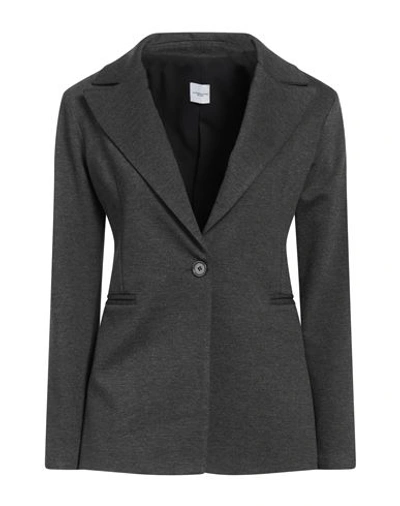 Eleonora Stasi Woman Blazer Steel Grey Size 8 Viscose, Nylon, Elastane