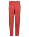 Jasper Reed Man Pants Rust Size 38 Cotton In Red
