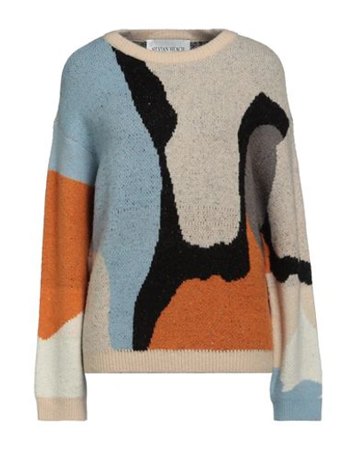 Silvian Heach Woman Sweater Beige Size Xs Acrylic, Nylon, Elastane