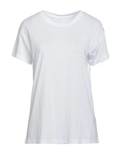 Armani Exchange Woman T-shirt White Size Xs Cotton, Modal