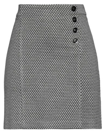 Caractere Caractère Woman Mini Skirt Black Size 8 Polyester, Viscose, Elastane