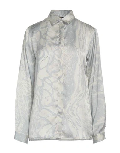 Cavalli Class Woman Shirt Grey Size Xl Viscose