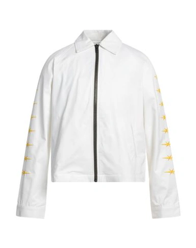 Phipps Man Jacket White Size L Organic Cotton, Elastane
