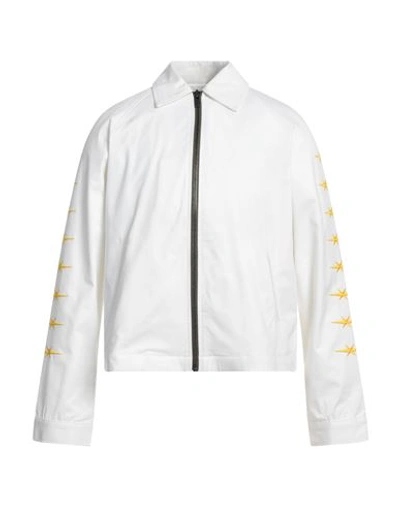 Phipps Man Jacket White Size M Organic Cotton, Elastane