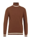 +39 Masq Man Turtleneck Brown Size 40 Wool