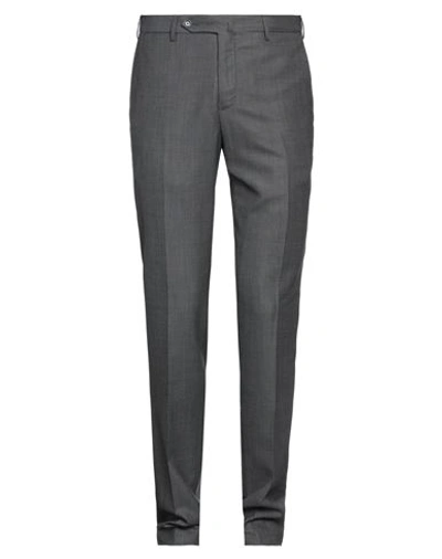 Pt Torino Man Pants Steel Grey Size 34 Virgin Wool, Cotton, Elastane