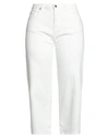 True Nyc Woman Jeans White Size 28 Cotton, Elastane