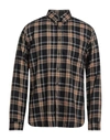 Xacus Man Shirt Black Size 16 ½ Cotton, Lyocell In Black