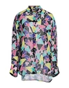 Msgm Woman Shirt Black Size 8 Viscose In Black