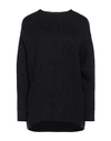 Dondup Woman Sweater Midnight Blue Size 6 Mohair Wool, Wool, Acrylic, Polyamide In Blue
