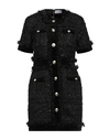 Odi Et Amo Woman Short Dress Black Size 6 Polyester, Elastane In Black