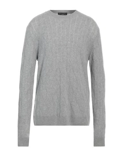 Brett Johnson Man Sweater Grey Size 44 Cashmere