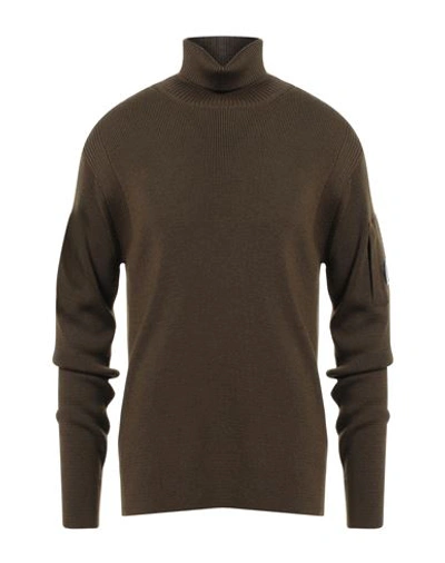 C.p. Company C. P. Company Man Turtleneck Military Green Size 44 Wool, Acrylic In Green