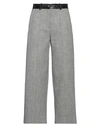 Peter Do Woman Pants Lead Size 6 Cotton, Viscose, Virgin Wool, Polyamide, Calfskin In Grey