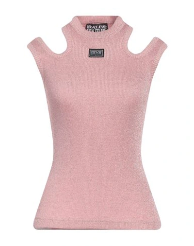 Versace Jeans Couture Woman Tank Top Pink Size 0 Viscose, Polyester, Polyamide