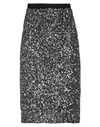Caractere Caractère Woman Midi Skirt Silver Size 2 Polyester, Elastane, Polyamide, Viscose In Silver