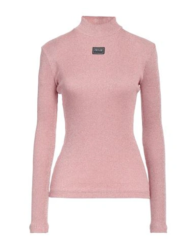 Versace Jeans Couture Woman Turtleneck Light Pink Size 4 Viscose, Polyester, Polyamide
