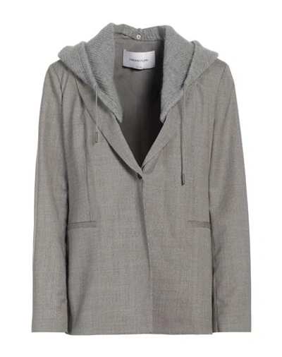 Fabiana Filippi Woman Suit Jacket Grey Size 8 Virgin Wool