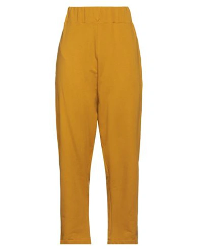 Alessio Bardelle Woman Pants Ocher Size S Cotton, Elastane In Yellow