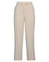 Ago E Filo Woman Pants Beige Size 10 Polyester, Virgin Wool, Elastane