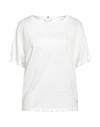 Tommy Hilfiger Woman T-shirt White Size Xl Linen In White