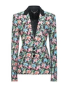 Rabanne Woman Blazer Black Size 16 Cotton, Viscose, Wool In Black